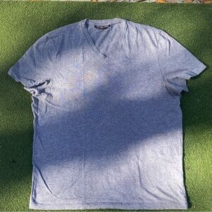 Michael Kors Men's Heather Gray V-Neck T-Shirt